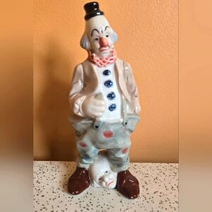Ceramic Clown Figurine & Head Between Legs ???